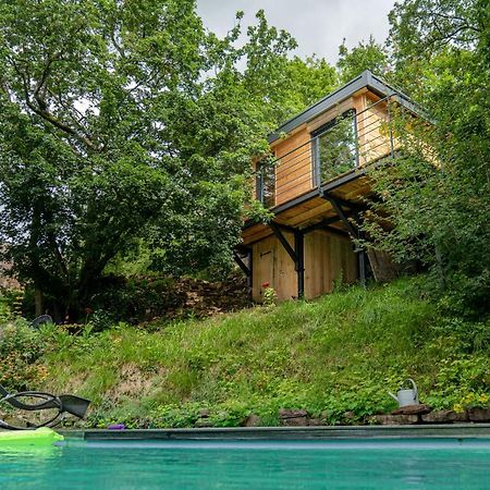 Le Moonloft Insolite Tiny-House Dans Les Arbres & 1 Seance De Sauna Pour 2 Avec Vue Panoramique Osenbach Kültér fotó