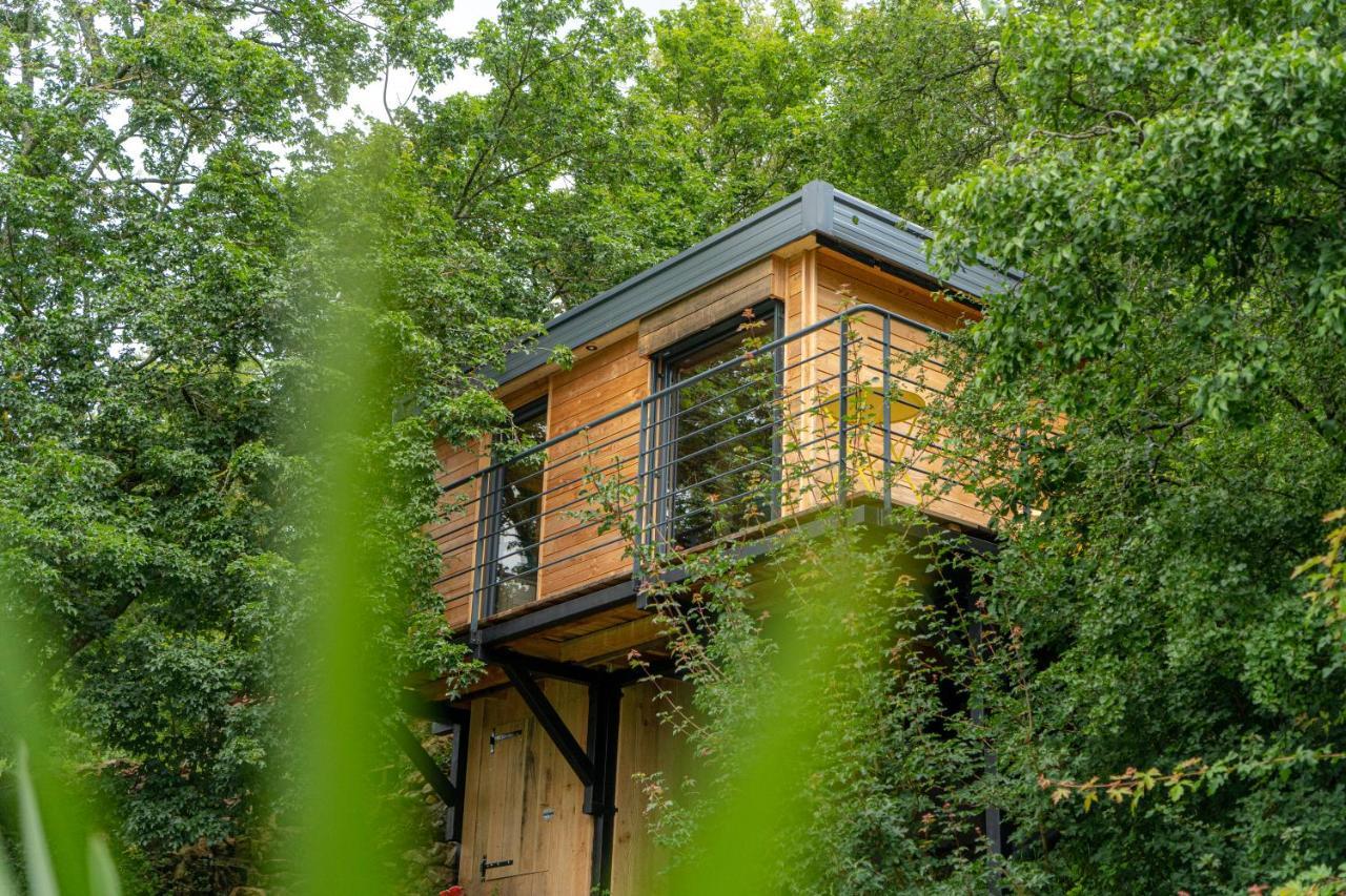 Le Moonloft Insolite Tiny-House Dans Les Arbres & 1 Seance De Sauna Pour 2 Avec Vue Panoramique Osenbach Kültér fotó