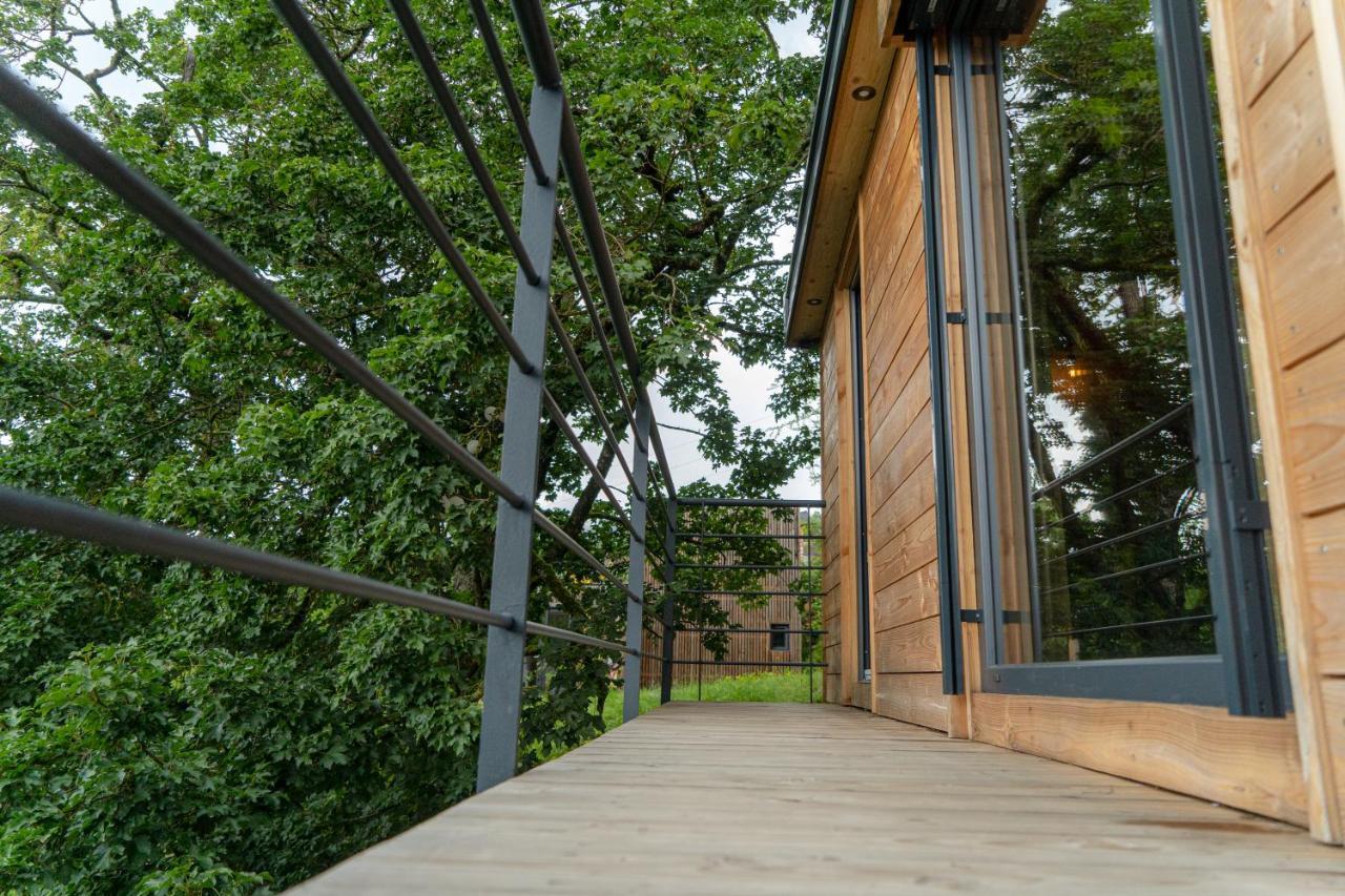Le Moonloft Insolite Tiny-House Dans Les Arbres & 1 Seance De Sauna Pour 2 Avec Vue Panoramique Osenbach Kültér fotó