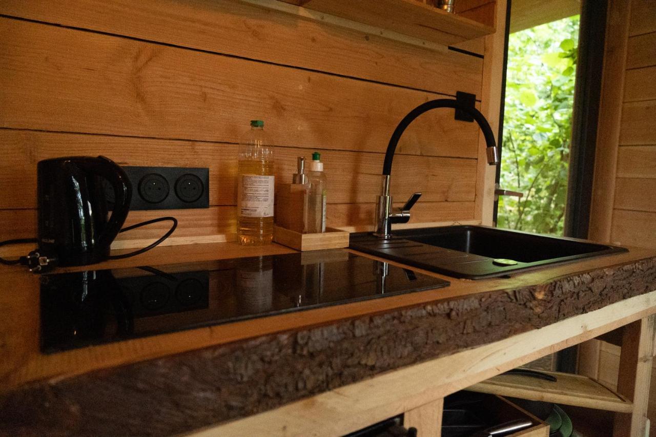 Le Moonloft Insolite Tiny-House Dans Les Arbres & 1 Seance De Sauna Pour 2 Avec Vue Panoramique Osenbach Kültér fotó