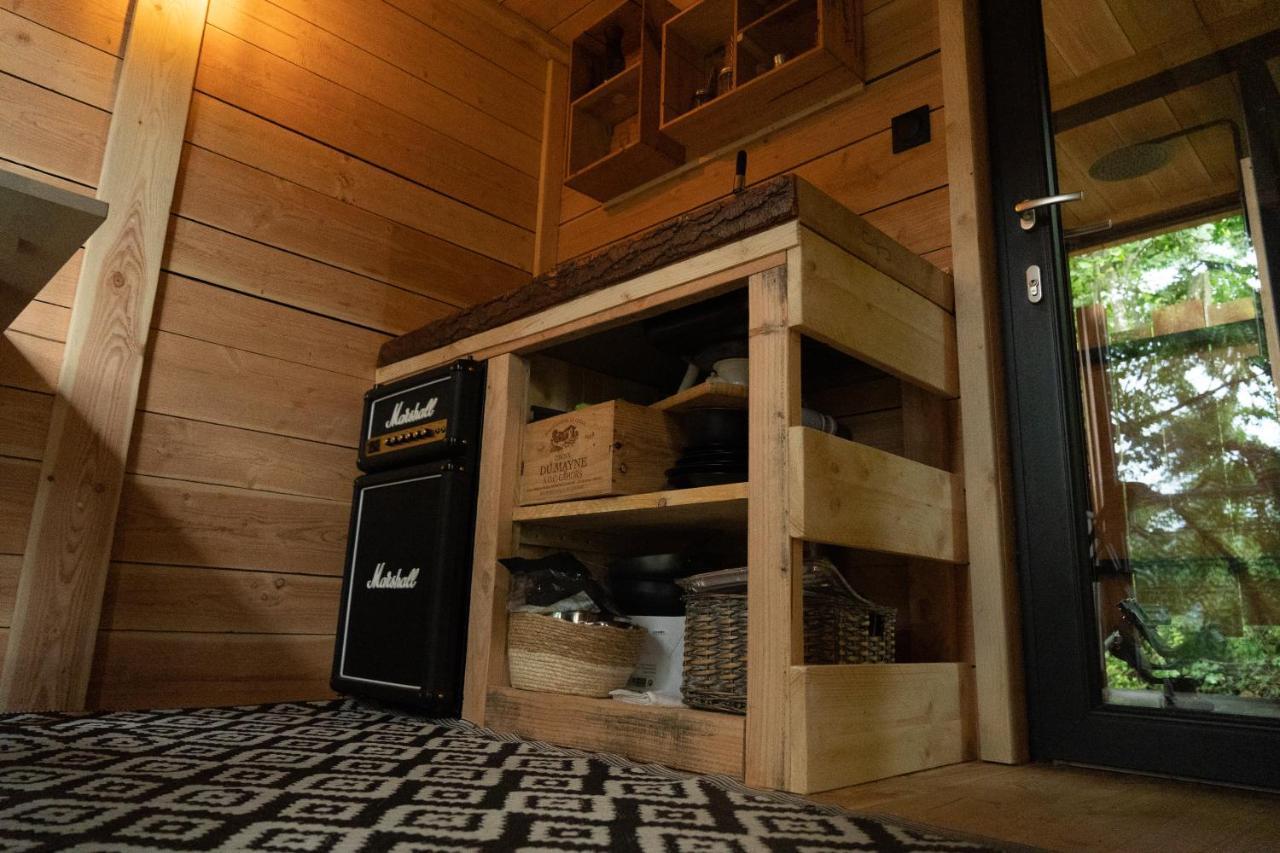 Le Moonloft Insolite Tiny-House Dans Les Arbres & 1 Seance De Sauna Pour 2 Avec Vue Panoramique Osenbach Kültér fotó