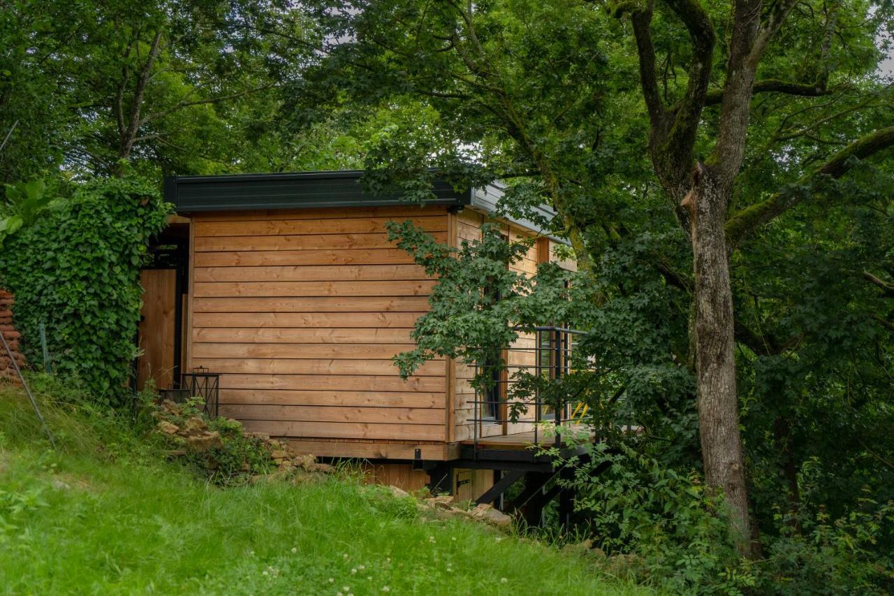 Le Moonloft Insolite Tiny-House Dans Les Arbres & 1 Seance De Sauna Pour 2 Avec Vue Panoramique Osenbach Kültér fotó