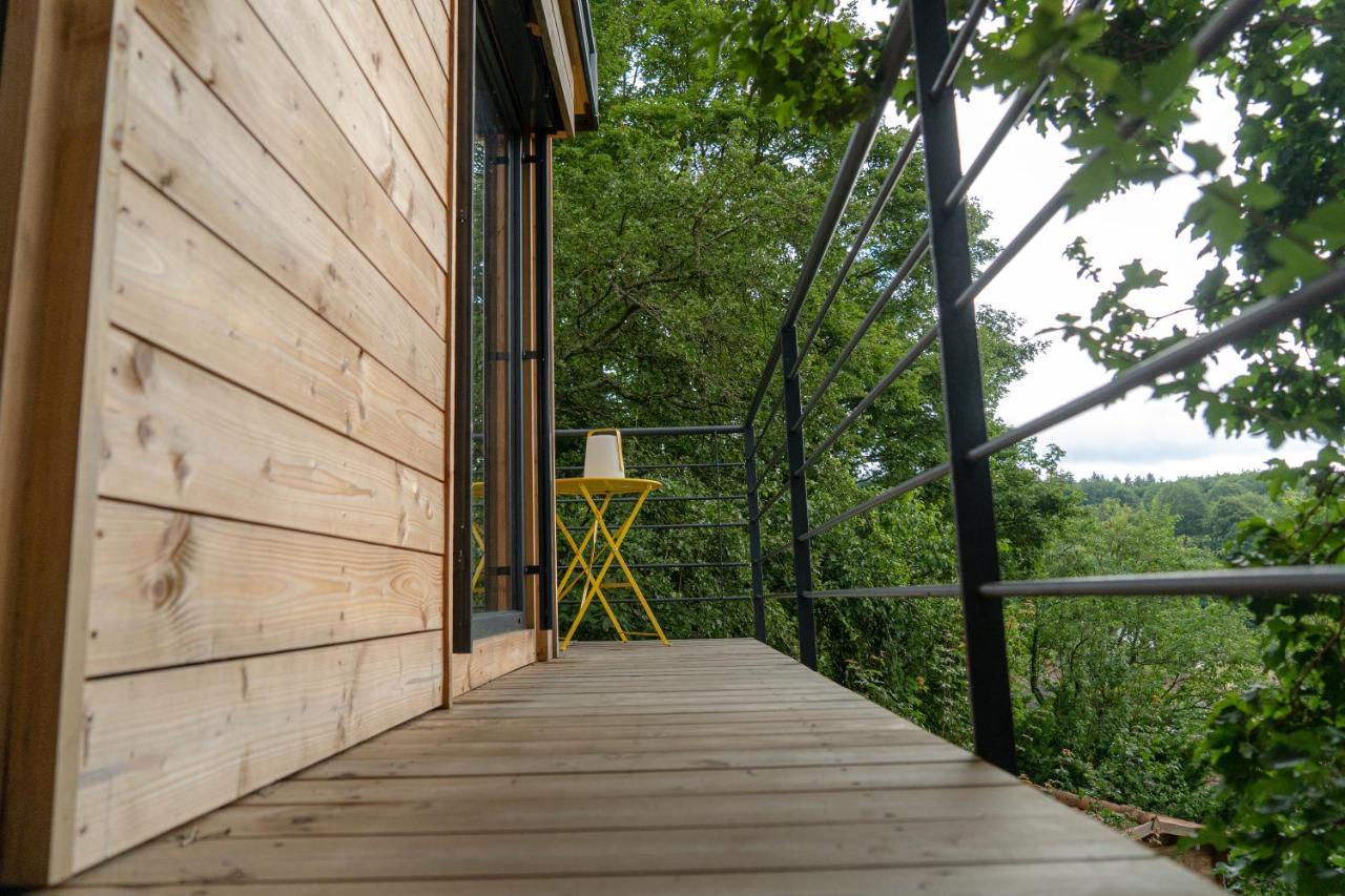 Le Moonloft Insolite Tiny-House Dans Les Arbres & 1 Seance De Sauna Pour 2 Avec Vue Panoramique Osenbach Kültér fotó